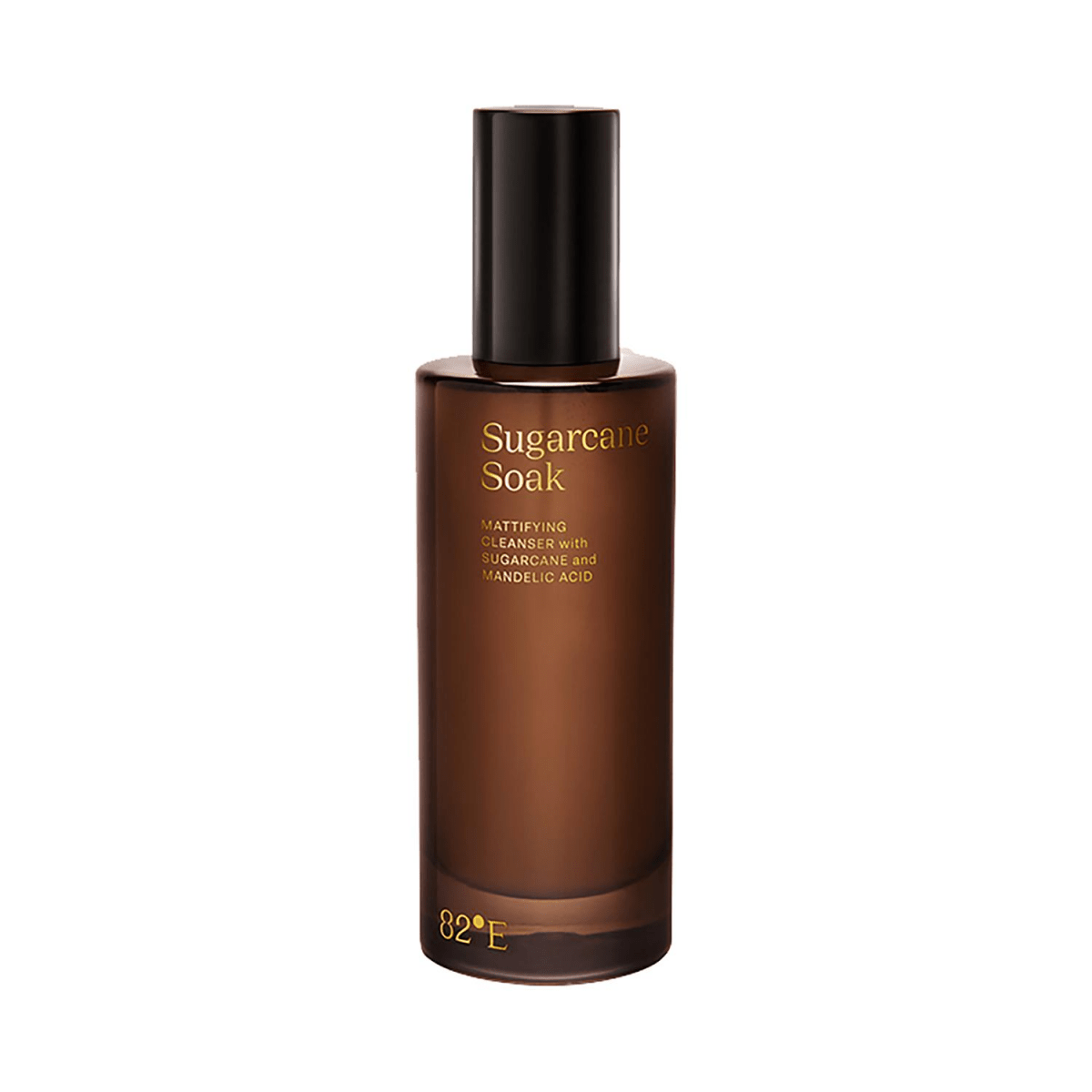 Brown bottle labeled 'Sugarcane Soak' on a white background