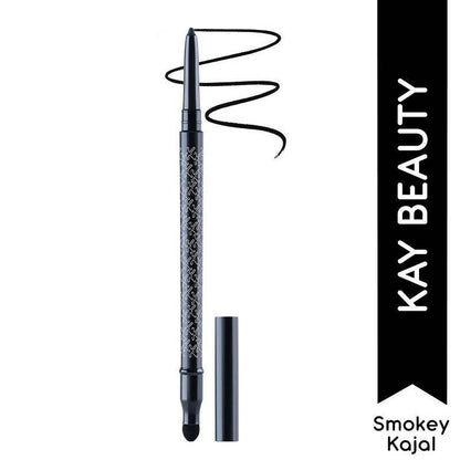 Kay Beauty By Katrina Kaif Waterproof Smokey Kajal with Smudger - Raven Hue
