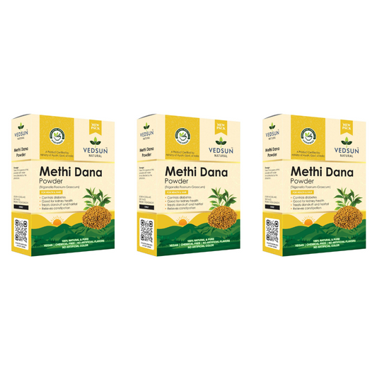 Vedsun Naturals Methi Dana Powder pure and organic for Hair Growth