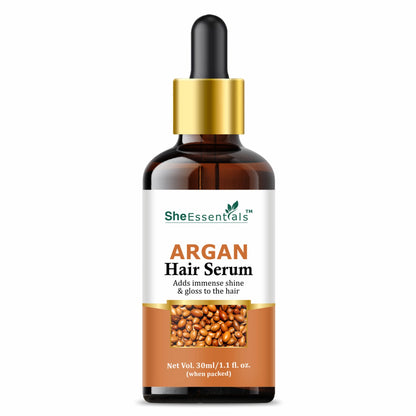 She Essentials Moroccan Argan Hair Serum With Argan Oil For Frizz Free & Shiny Hair