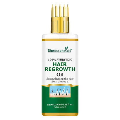 She Essentials Hair Regrowth Oil Infused With Rosemary For Anti Hair Fall & Hair Growth