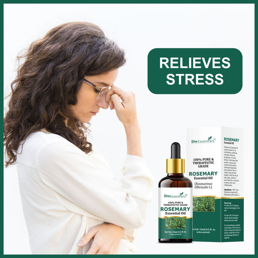 She Essentials Lavender & Rosemary Essential Oil For Hair & Skin Combo