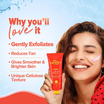 Aqualogica Detan+ Face & Body Scurb with Cherry Tomato