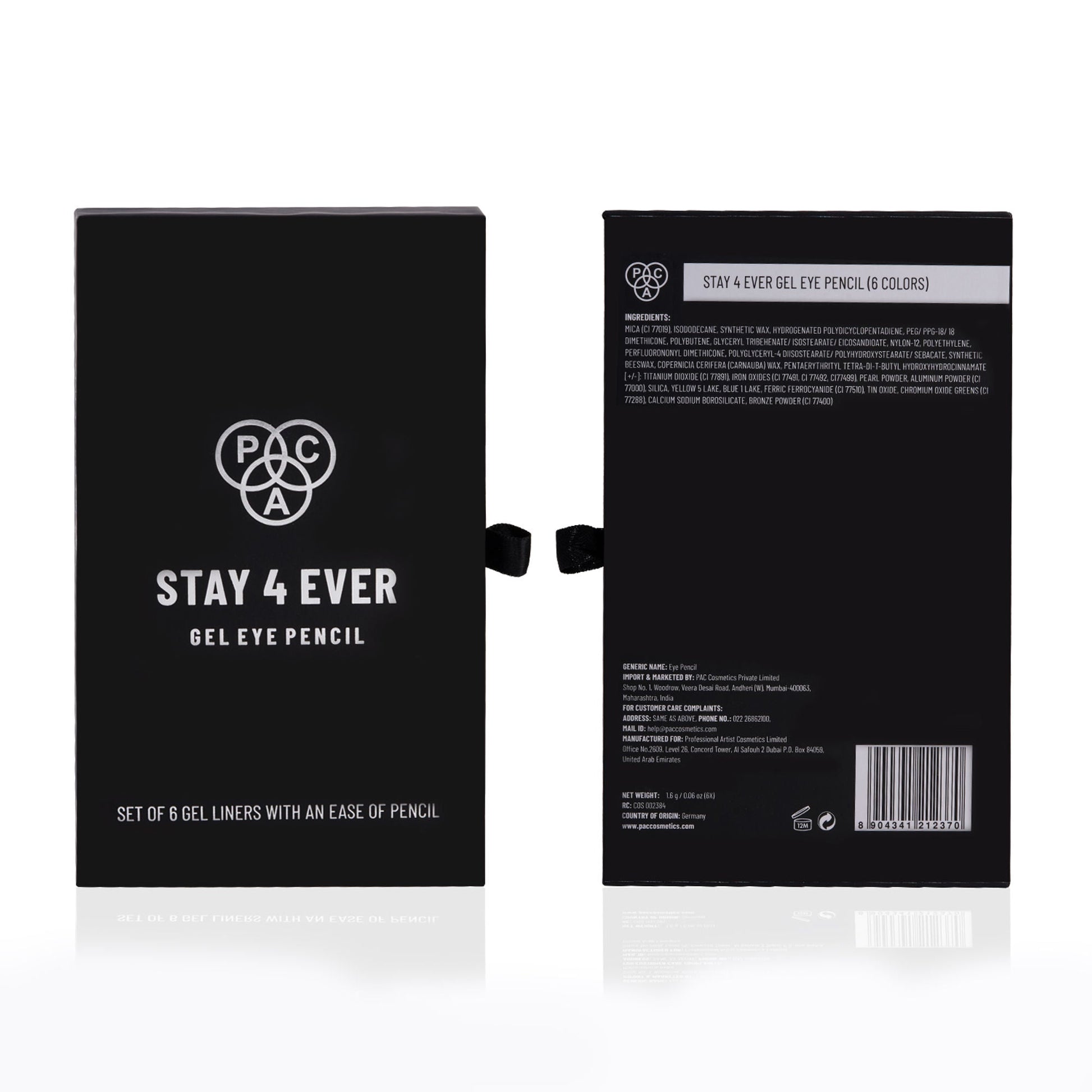 PAC Studio Stay4Ever Gel Eye Pencil (Set Of 6)