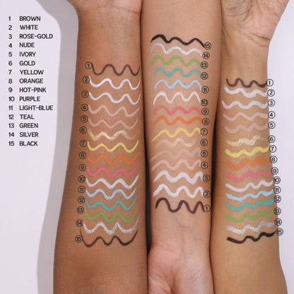 Makeup Revolution Streamline Waterline Eyeliner Pencil-Ultra Creamy Smudge Proof Smokey Looks - Ivory