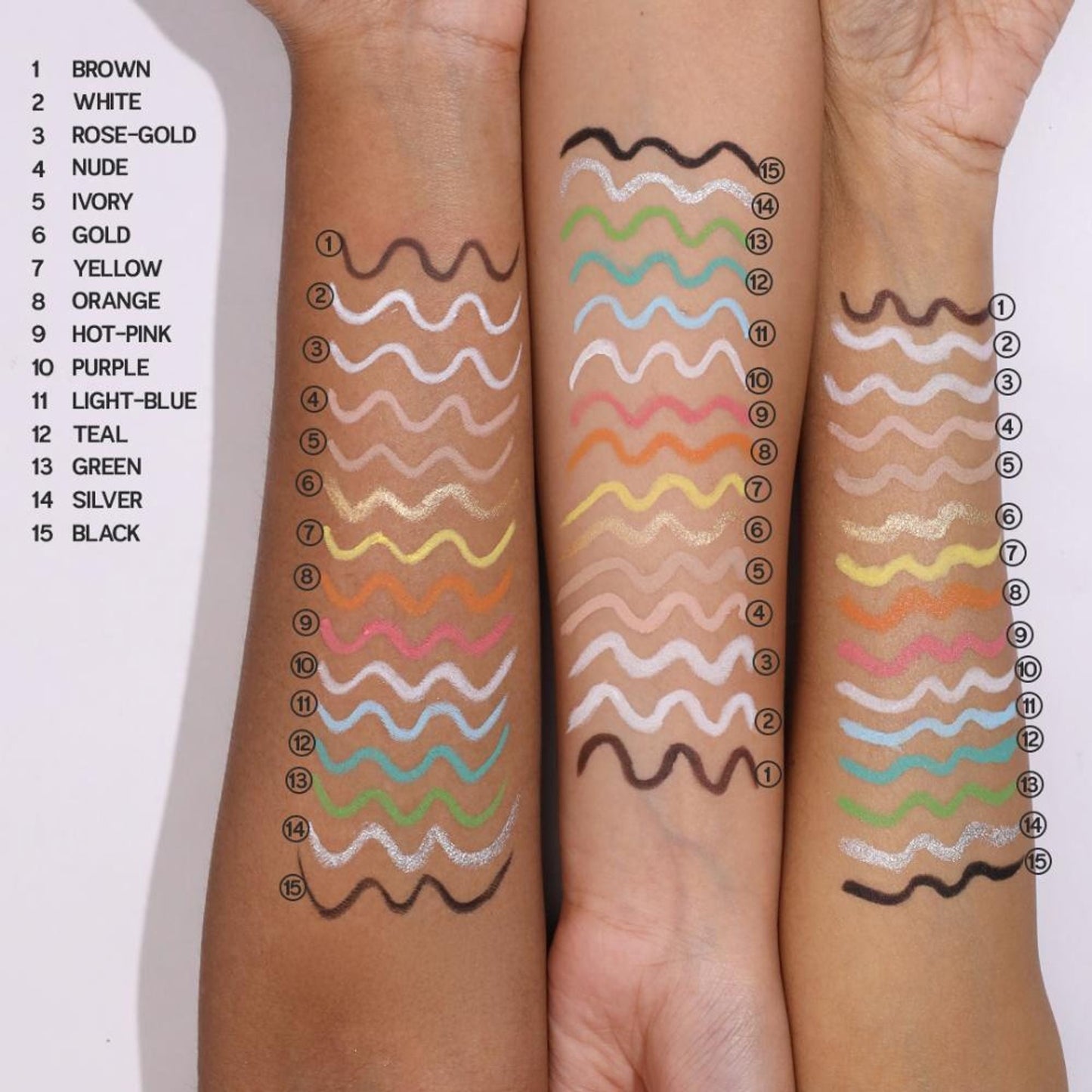 Makeup Revolution Streamline Waterline Eyeliner Pencil-Ultra Creamy Smudge Proof Smokey Looks - White