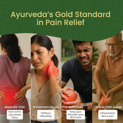 Kerala Ayurveda Myaxyl Oil | Ayurvedic Pain Relief Oil for Back Pain, Knee Pain, Joint & Muscle Pain | Fast-Absorbing, Non-Greasy Formula | 200ml