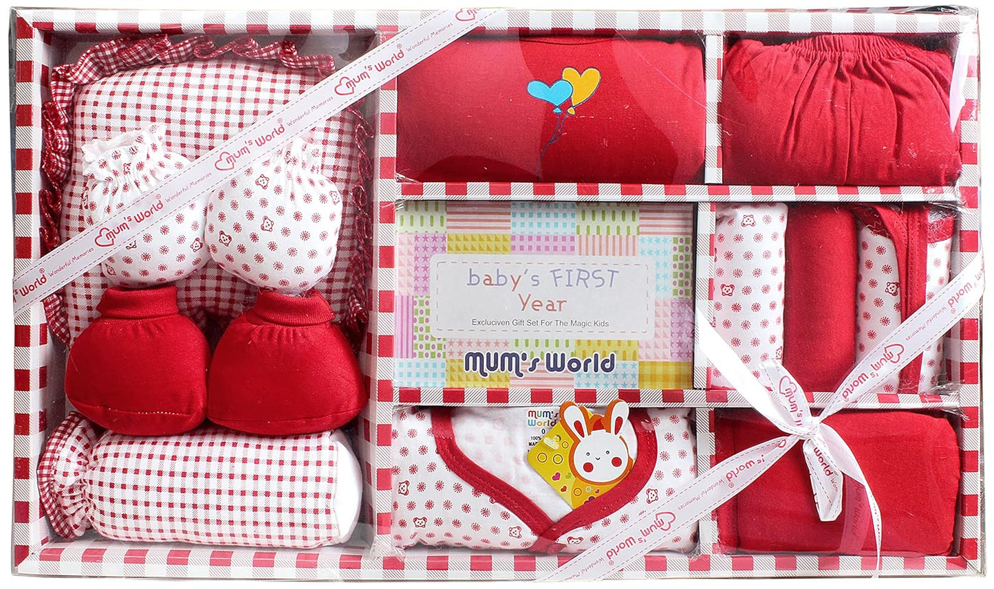 MOM CARE Newborn Baby Gift Set Has All Newborn Baby Essential Clothes in Baby Gift Set for or Girls Unisex 11 pcs Yellow