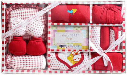 MOM CARE Newborn Baby Gift Set Has All Newborn Baby Essential Clothes in Baby Gift Set for or Girls Unisex 11 pcs Yellow