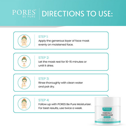 Pores Be Pure Charcoal & Seaweed Face Pack