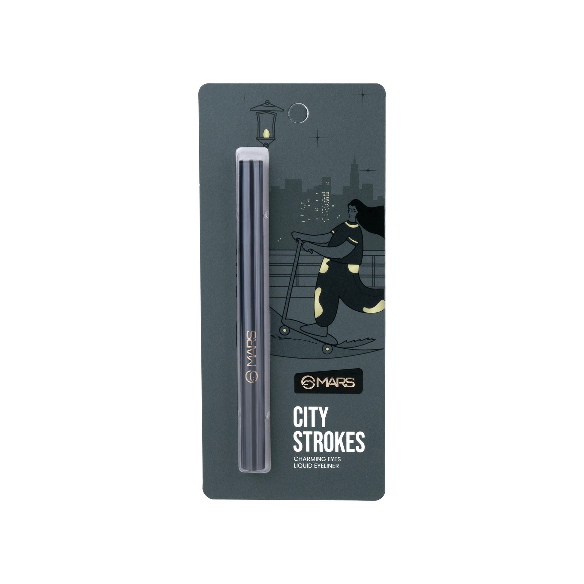 MARS Cosmetics City Stroke Charming Eyes Liquid Eyeliner - 04 Black