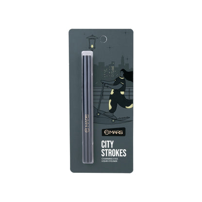 MARS Cosmetics City Stroke Charming Eyes Liquid Eyeliner - 04 Black