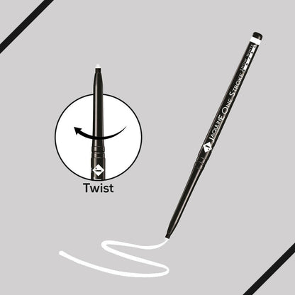 Jaquline USA One Kajal Snow White | Waterproof White Eyeliner | Brightening | Long-lasting