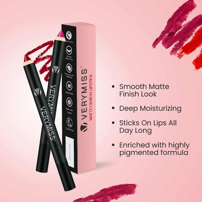 VERYMISS Matte Lip Crayon Lipstick - 12 Syrup Brown