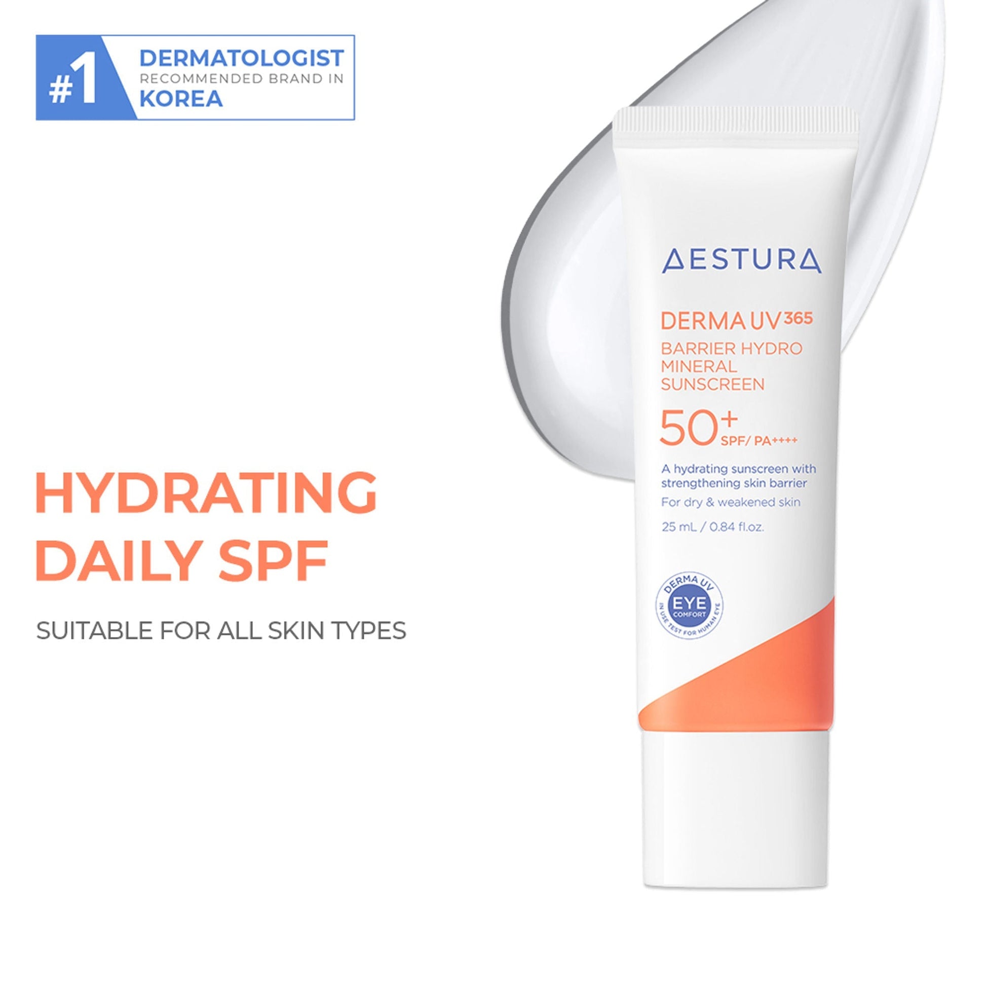 Aestura Derma UV365 Barrier Hydro Mineral Sunscreen 50+ SPF/PA++++