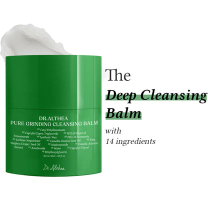 Dr.Althea Pure Grinding Cleansing Balm: Gentle Oil-Based Makeup Remover & Pore Cleanser