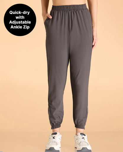 Kica High-Rise Training Track Pants Grey