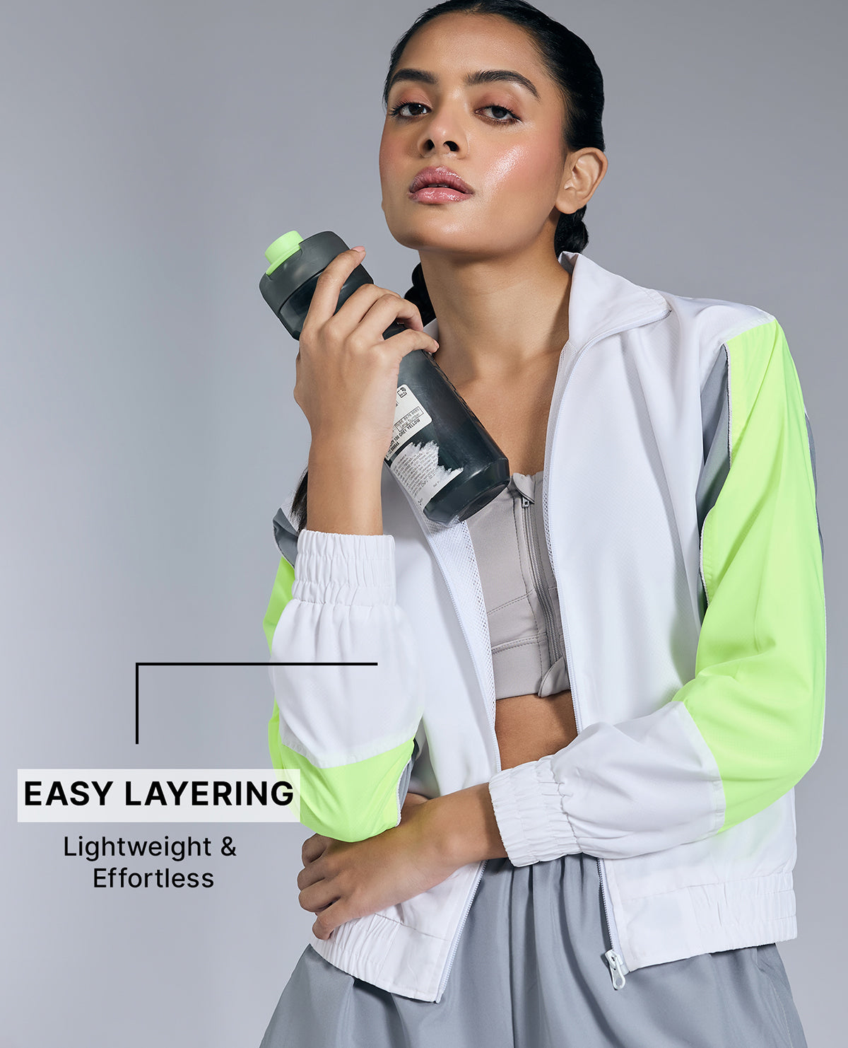 Quick-Dry Training Jacket Grey