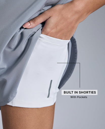 Kica Quick Dry Running Shorts Grey