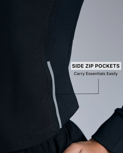 Cropped Training Jacket Black