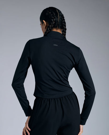 Cropped Training Jacket Black