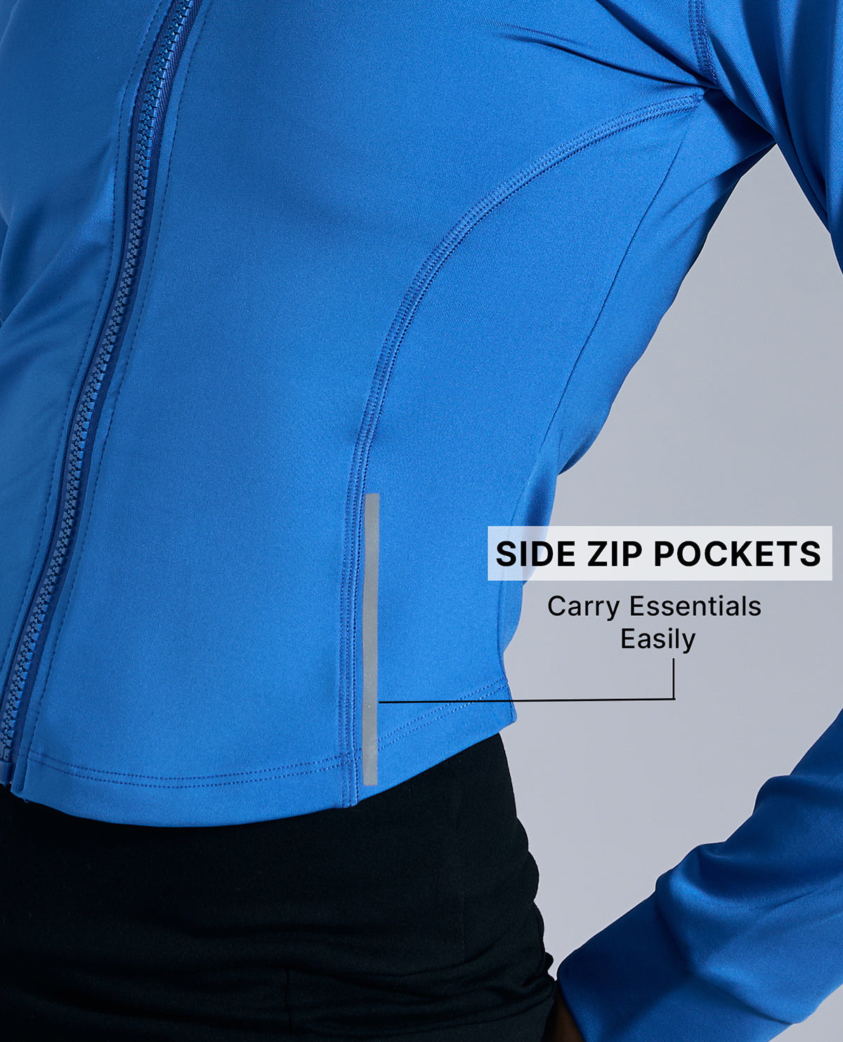 Cropped Training Jacket Blue