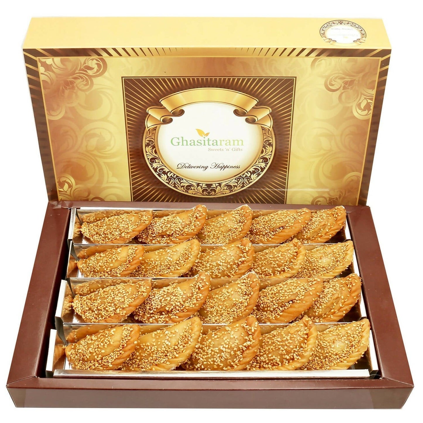 Ghasitaram Holi Sweets - Roasted Til/ Sesame Gujiya