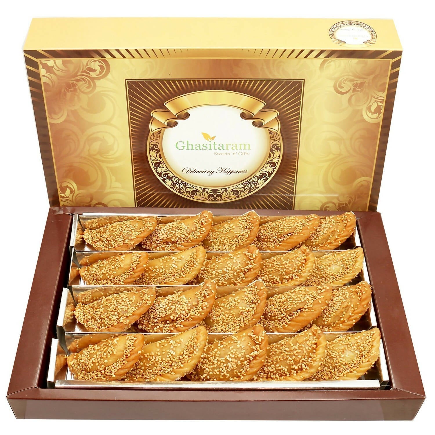 Ghasitaram Holi Sweets - Roasted Til/ Sesame Gujiya