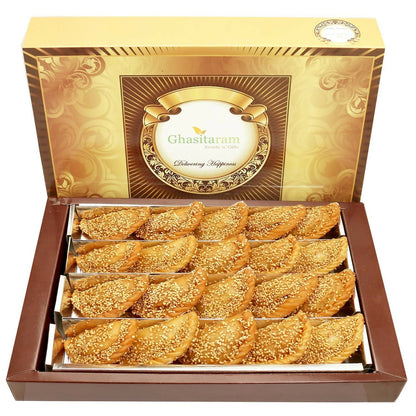 Ghasitaram Holi Sweets - Roasted Til/ Sesame Gujiya