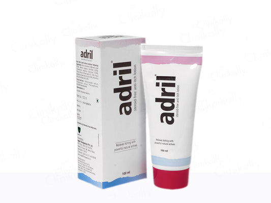 Adril tube and box on a white background