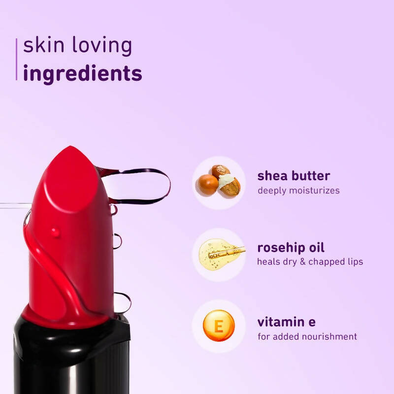 Plum Butter Crème Matte Lipstick Scarlet Siren - 134 (True Red)