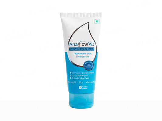 Ahaglow AC gel tube on a white background