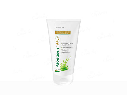 Aloe Derm Max tube on a white background