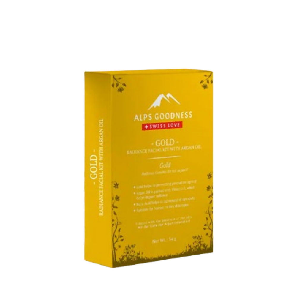 Alps Goodness Gold Radiance Facial Kit with Argan Oil