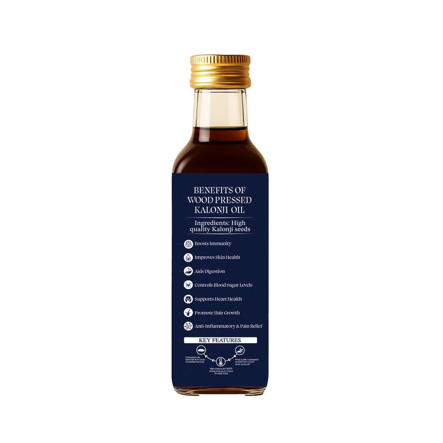Dorjee Wellness Wood Pressed Kalonji (Black Seed) Oil