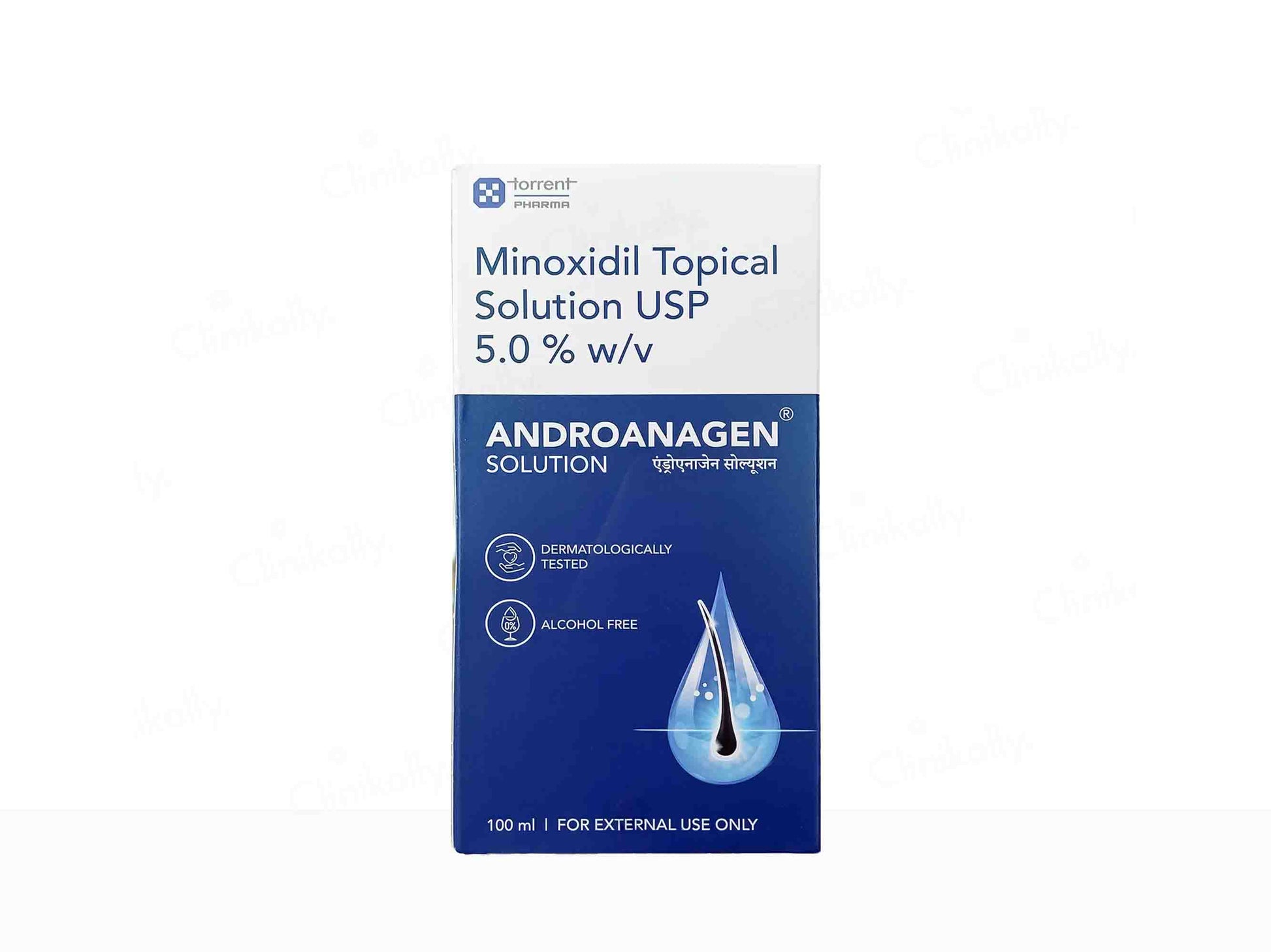 Minoxidil Topical Solution USP packaging on a white background