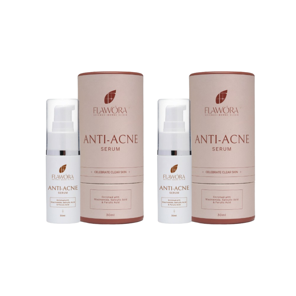 Flawora Anti Acne Serum to reduce Blackheads Open Pores, Excess Oil & Bumpy Texture
