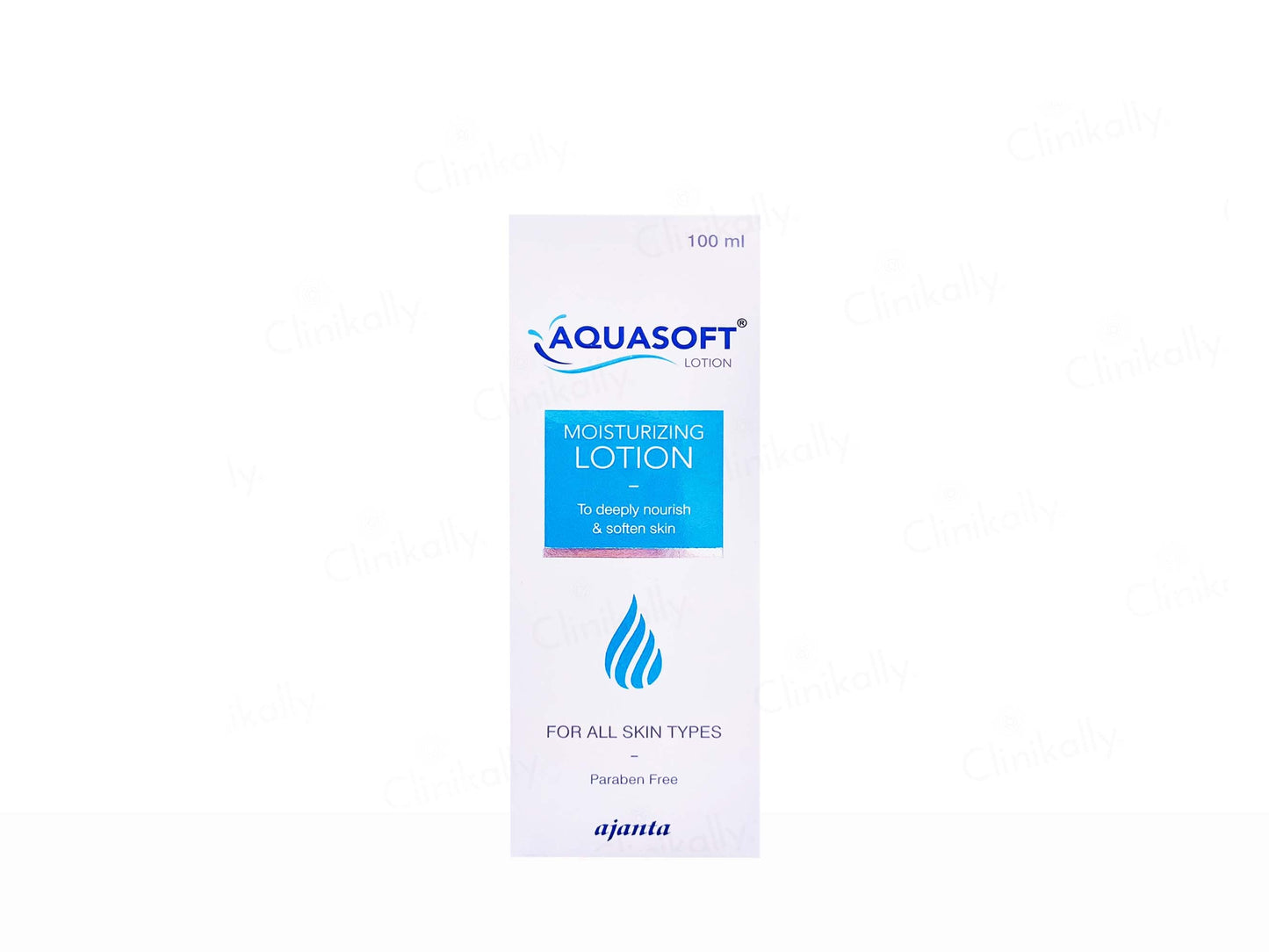 Aquasoft moisturizing lotion packaging on a white background