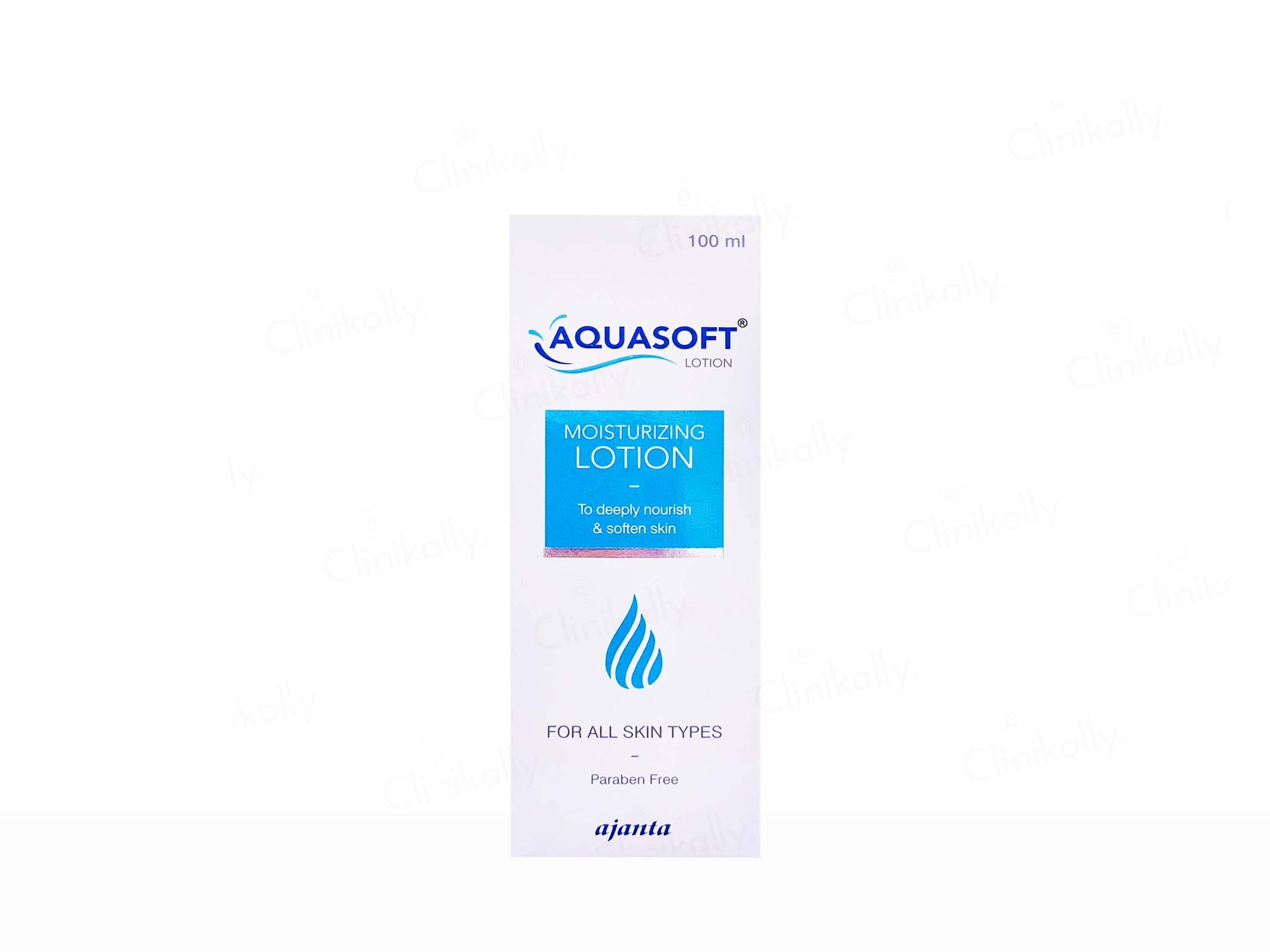 Aquasoft moisturizing lotion packaging on a white background