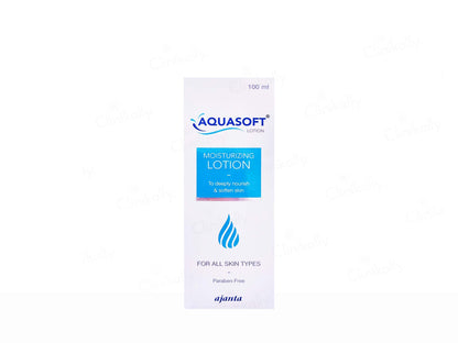 Aquasoft moisturizing lotion packaging on a white background