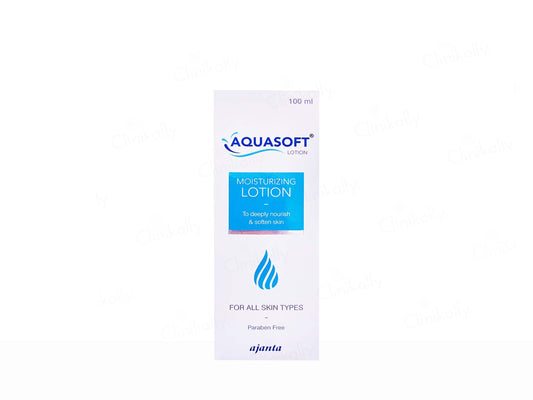 Aquasoft moisturizing lotion packaging on a white background