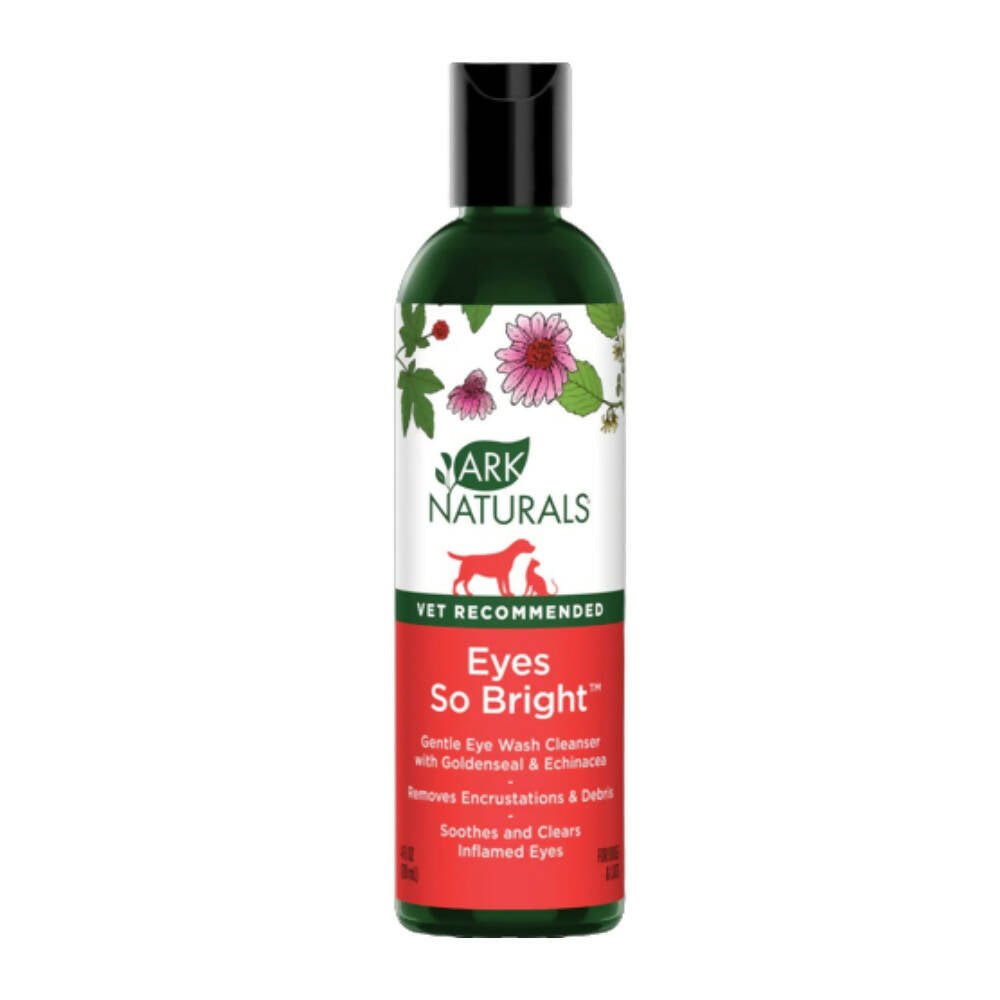 Bottle of Jarrow Naturals Eyes So Bright eye wash on a white background