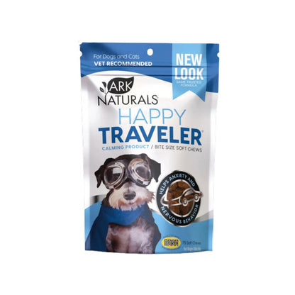 Nark Naturals Happy Traveler product packaging on a white background