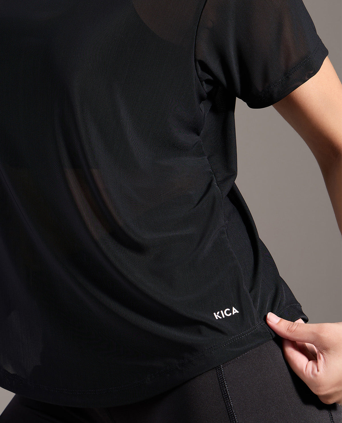 Kica Quick Dry Mesh Sporty Top Black