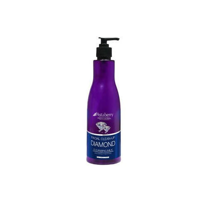 Purple bottle with pump labeled 'Astahery' on a white background