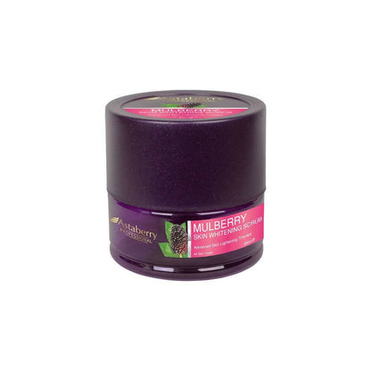 Purple jar with pink label featuring 'Astaberry' on a white background
