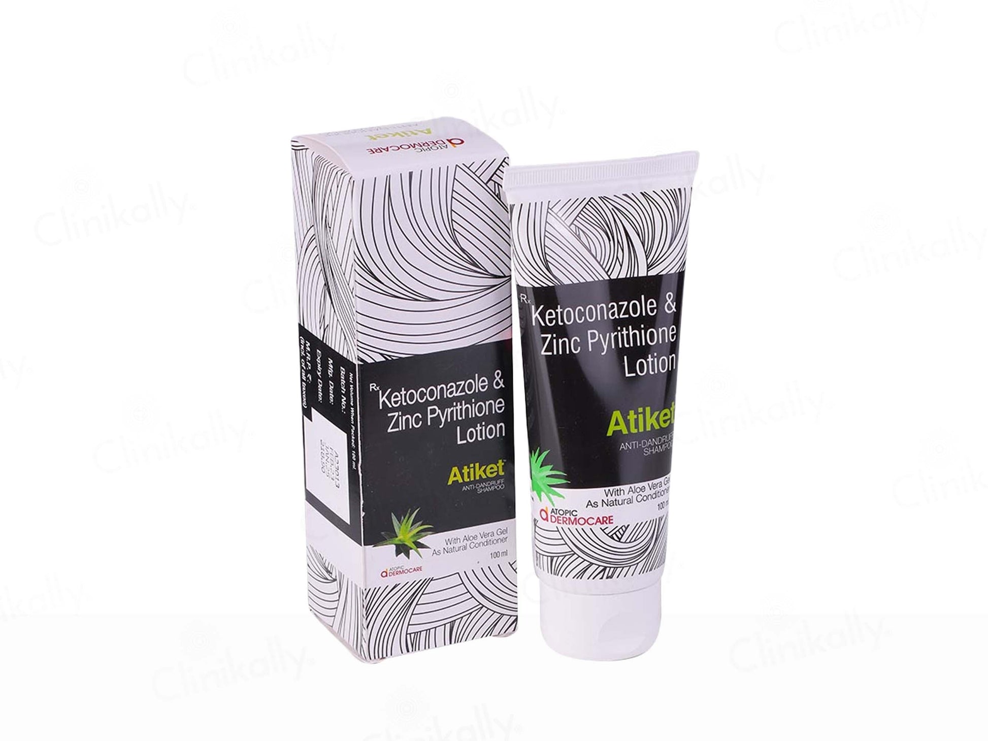 Atiker Ketoconazole & Zinc Pyrithione Lotion packaging on a white background