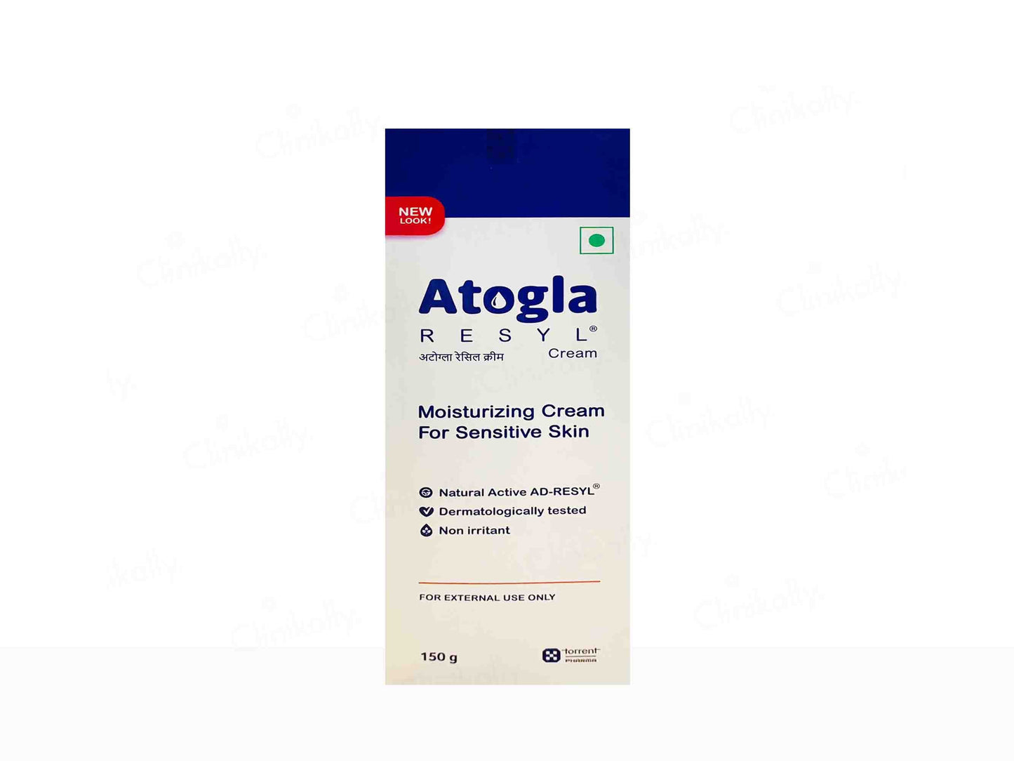 Atogla Resyl cream packaging on a white background