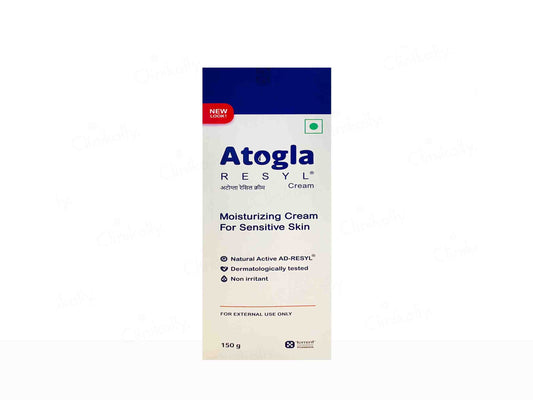 Atogla Resyl cream packaging on a white background