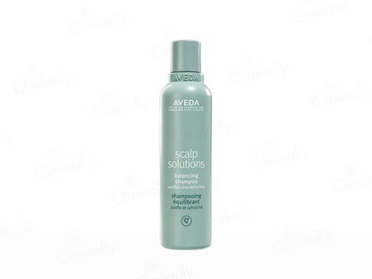 Aveda scalp solutions shampoo bottle on a white background